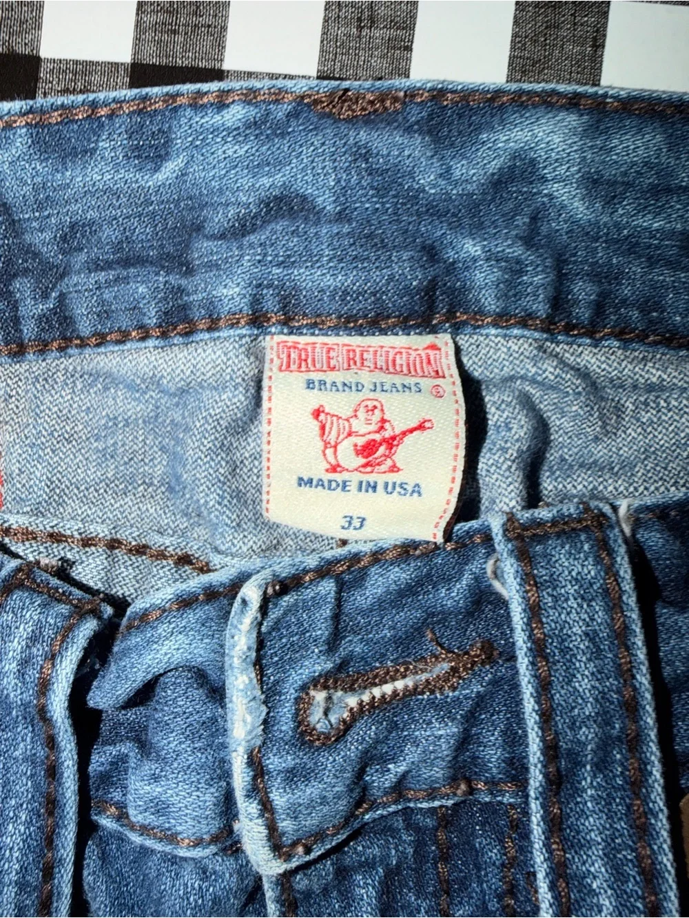 True Religion Classic Straight-Leg Blue jeans